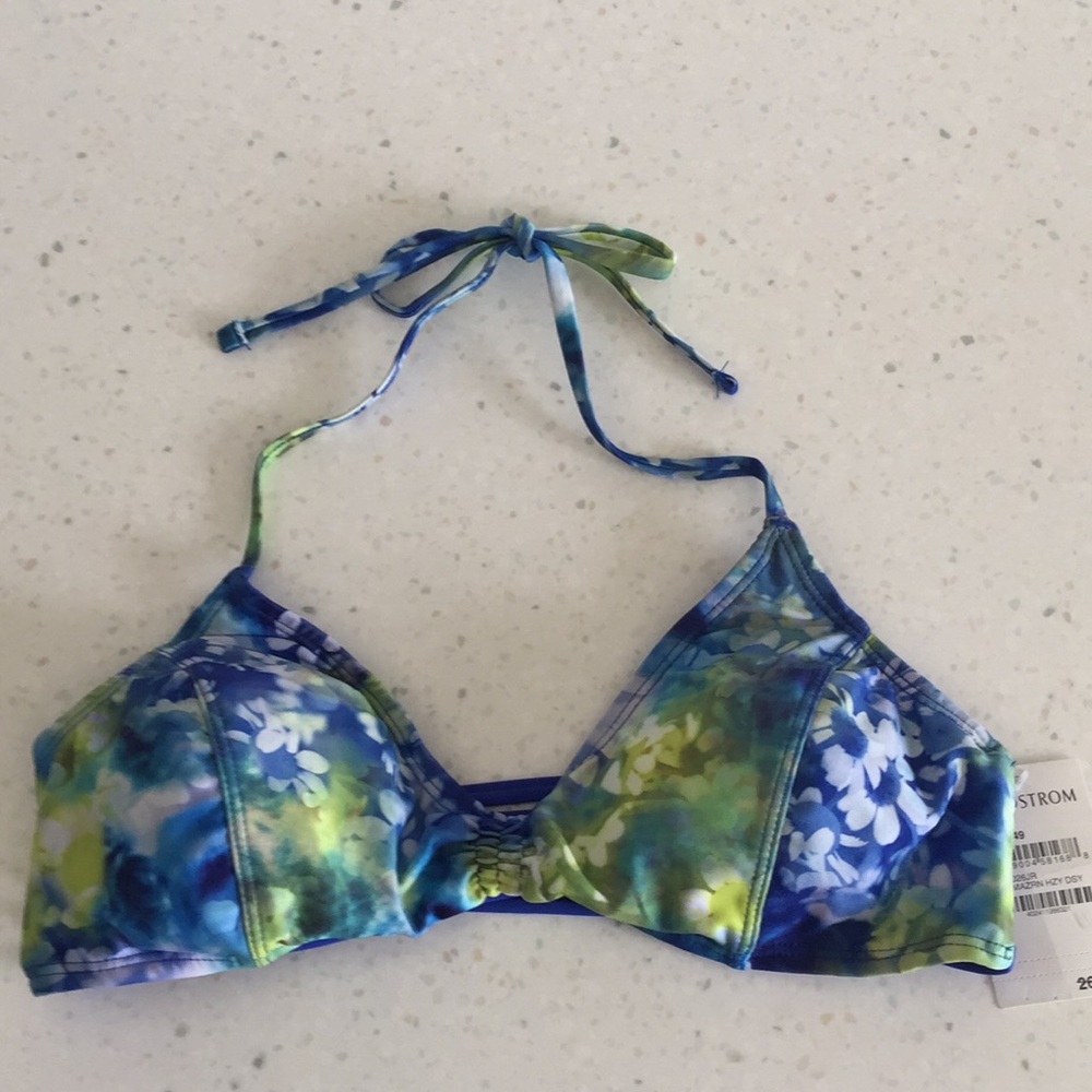 Ladies Floral Print Bikini Swimsuit Top